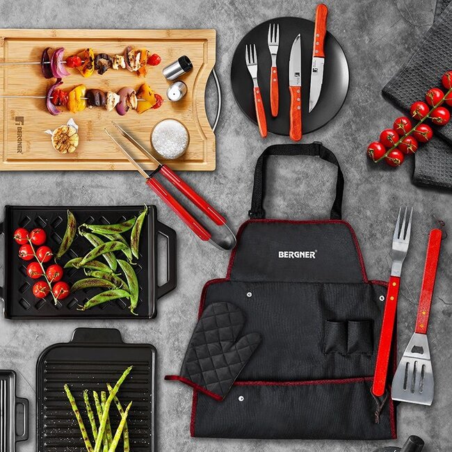Bergner BBQ Accessories Gift Set - 7 pieces