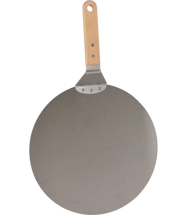 BBQ Pizza Server – Pizza Peel with Wooden Handle