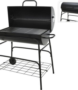 Verrijdbare Houtskoolbarbecue – Cilinder | Ø39 x 77 cm