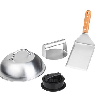 Hamburgermaker Set – 4-delig | Metalen & Kunststof Pers