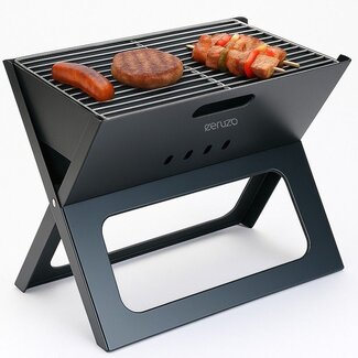 Ceruzo Zusammenklappbarer Grill - tragbarer Holzkohlegrill BBQ