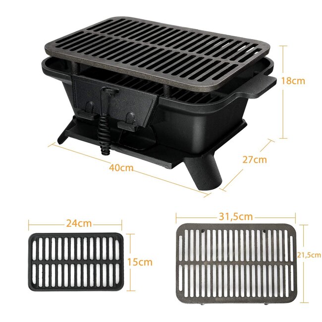 Foldable Barbecue – Portable Charcoal Grill