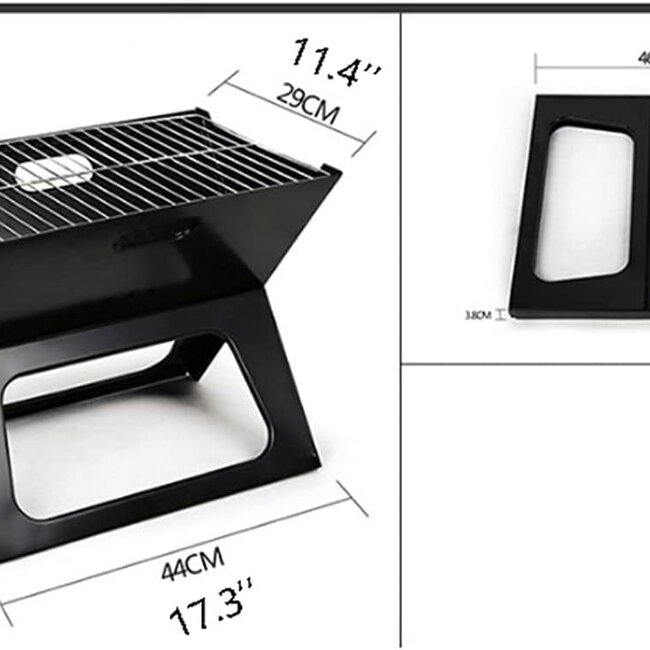 Opvouwbare Barbecue – Draagbare Houtskool BBQ