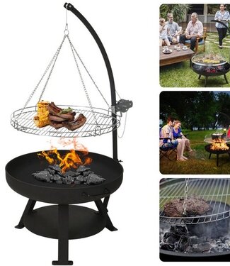Vuurschaal met BBQ Grillrooster – Ø60 cm