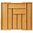 Ceruzo Besteckkasten Holz ausziehbar - Bambus - Natur - 33-52 × 43 × 5 cm