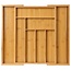 Ceruzo Bestekbak Hout Uitschuifbaar – Bamboe – Naturel – 33-52 x 43 x 5 cm