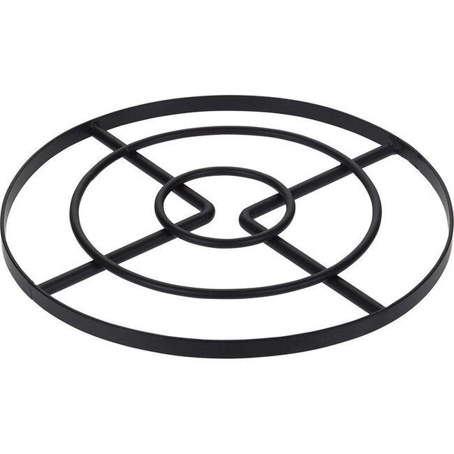 2x Trivets – Ø 23 cm – Black Steel Set
