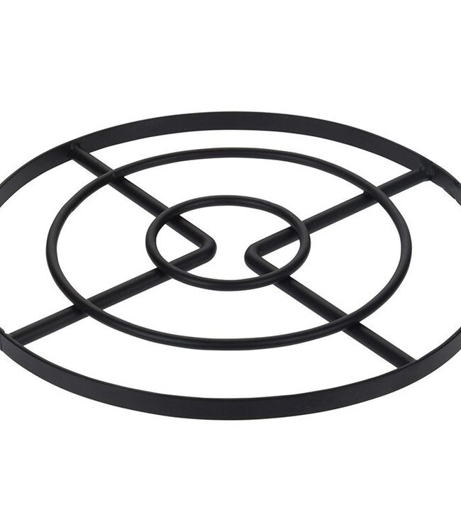 2x Trivets – Ø 23 cm – Black Steel Set