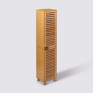  5Five Bamboo Bathroom Cabinet - Column Cabinet - Bookcase -five