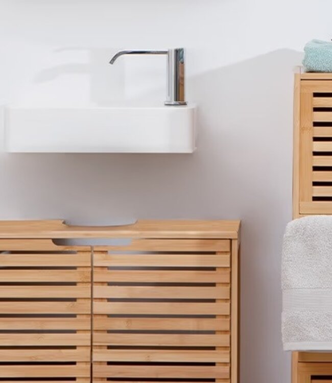 Bamboe Badkamerkast - Kolomkast  -five