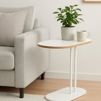 Ceruzo Beistelltisch - Weiß - 58x34x60
