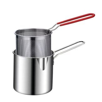 Ceruzo Mini Deep Fryer with Basket - 1.2L - suitable for gas