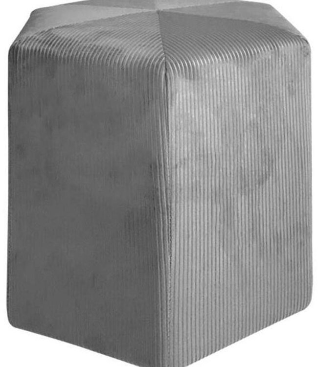 Dark Grey Pouf – Corduroy Dream Cover – 35x35x35 cm – Guila
