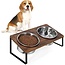 Dubbele Voerbak met Standaard - 40x20x16 cm