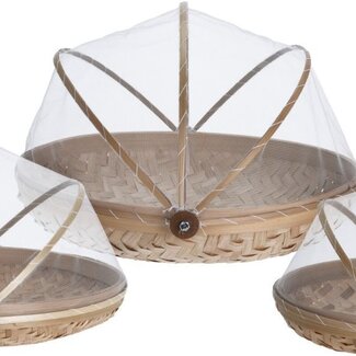 Vliegenkap - bamboe - set van 3
