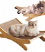 Multifunctional cat bed with scratching post and sofa