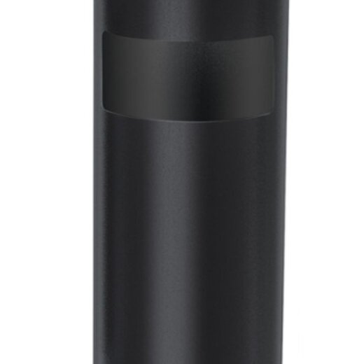 Ceruzo Waste bin with Ashtray - Upright - Black