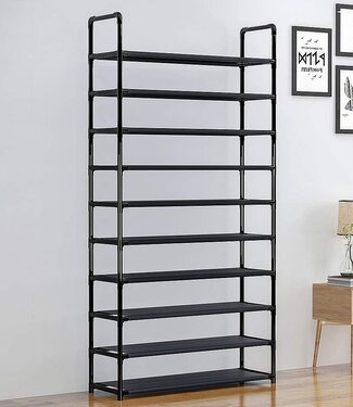 Ceruzo Schoenenrek XXL – 10 Laags – Zwart