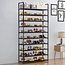 Shoe Rack XXL – 10 Tiers – Black  – Holds 40 to 50 Pairs