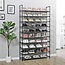 Shoe Rack XXL – 10 Tiers – Black  – Holds 40 to 50 Pairs