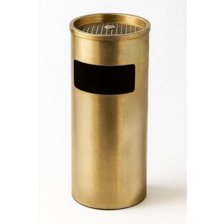 Ceruzo Afvalbak met Asbak - Staand - Goud