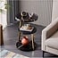 Ceruzo Modern Side Table - Black - Gold