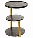 Moderne Bijzettafel - Zwart - Goud