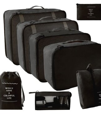 Ceruzo Packing Cubes - Reisorganizers - set van 8