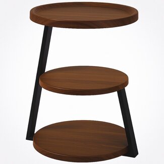 Ceruzo Moderne Bijzettafel - Bruin