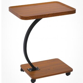 Ceruzo Beistelltisch mit Rollen - C-Form