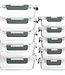 Meal Prep Bakjes - 10 stuks Vershoudbakjes - Glas