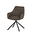 Set of 2 Rebel Spider Dining Chairs – 180° Swivel – Cowboy Grey 104