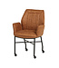 Denver Dining Chair Set of 2 – With Wheels & Microfiber