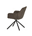 Set of 2 Rebel Spider Dining Chairs – 180° Swivel – Cowboy Grey 104