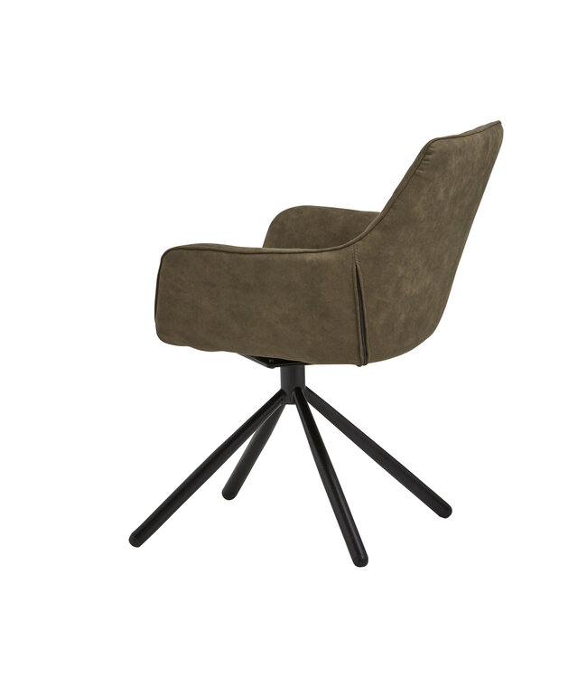 Dining Chair Set of 2 – Swivel Base – Cowboy Olive 411