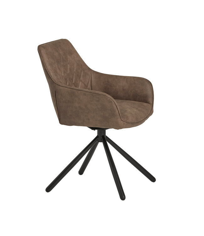 Dining Chair Set of 2 – Swivel Base – Cowboy Stone 809