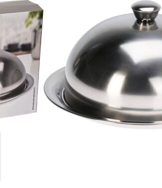 Excellent Houseware Stolp met Dienblad - RVS - 24.5 cm