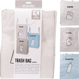 Afvalzakken - set van 3 stuks