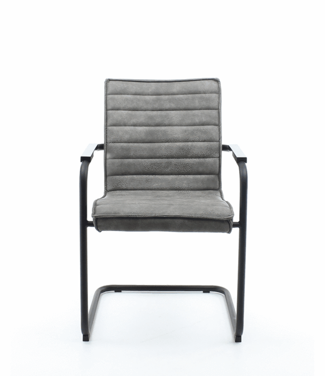 Workliving Haven Eetkamerstoel – Vegan Leer Grijs