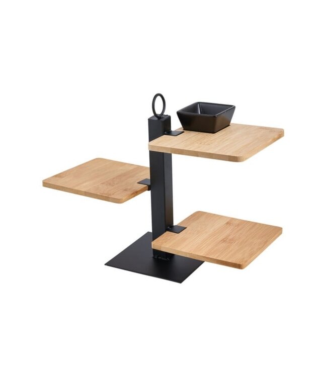 Etagere Metaal met bamboe