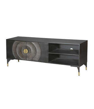 TV Cabinet – 160 cm – Sun Collection – Mango Black
