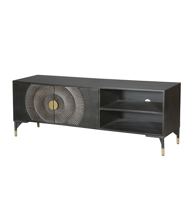 TV Cabinet – 160 cm – Sun Collection – Mango Black