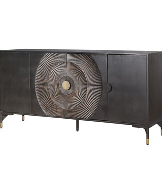 Sideboard – 180 cm – 4 Doors – Sun Collection – Mango Vintage Black