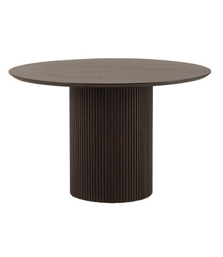 Eettafel – Ø120 – Mango Dark Walnut – Congo Collection