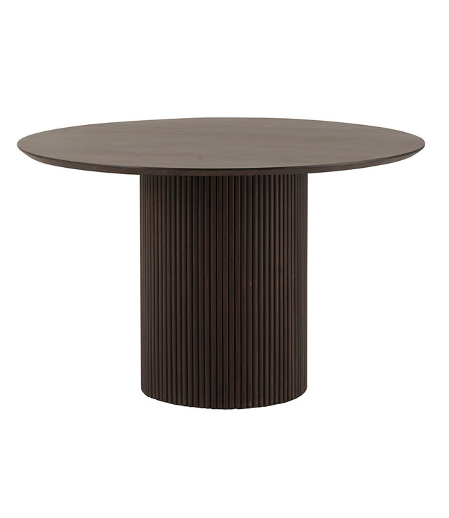 Eettafel – Ø120 – Mango Dark Walnut –  Salon Tafel