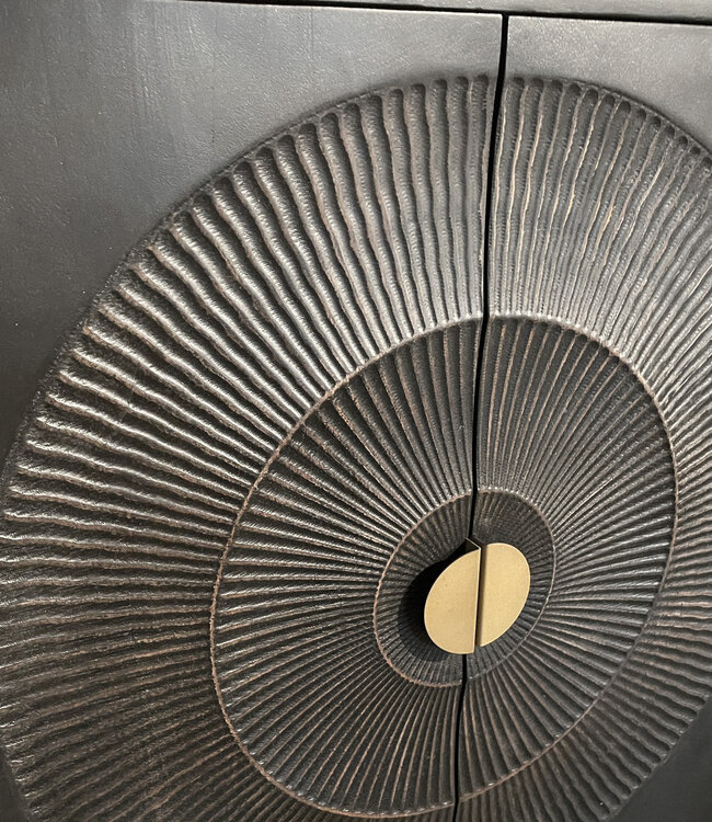 Sideboard – 180 cm – 4 Doors – Sun Collection – Mango Vintage Black