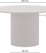 Eettafel – Ø140 – Mango Dark Walnut – Massief Hout
