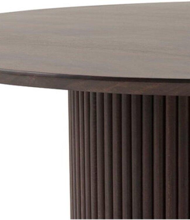 Eettafel – Ø120 – Mango Dark Walnut –  Salon Tafel