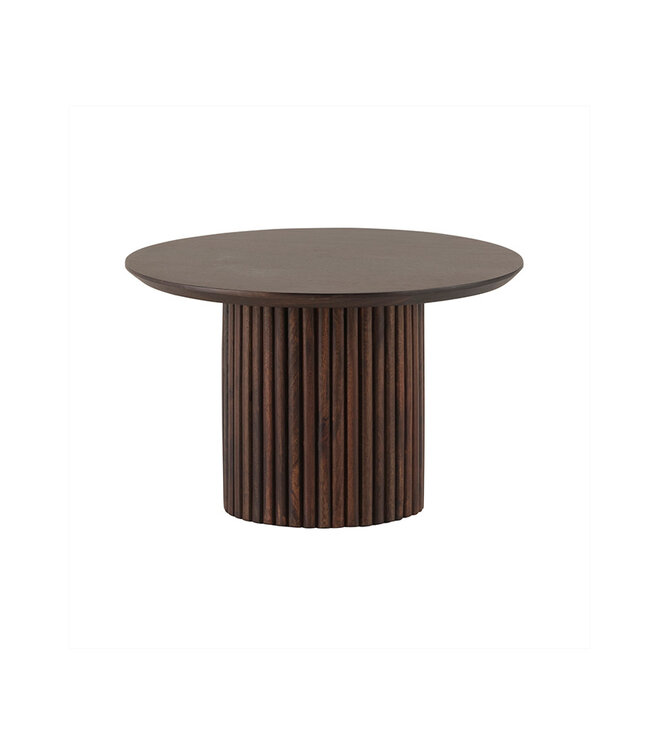 Salontafel – Ø60 – Mango Brown Walnut – Massief Hout