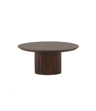 Coffee Table – Ø90 – Mango Dark Walnut – Solid Wood